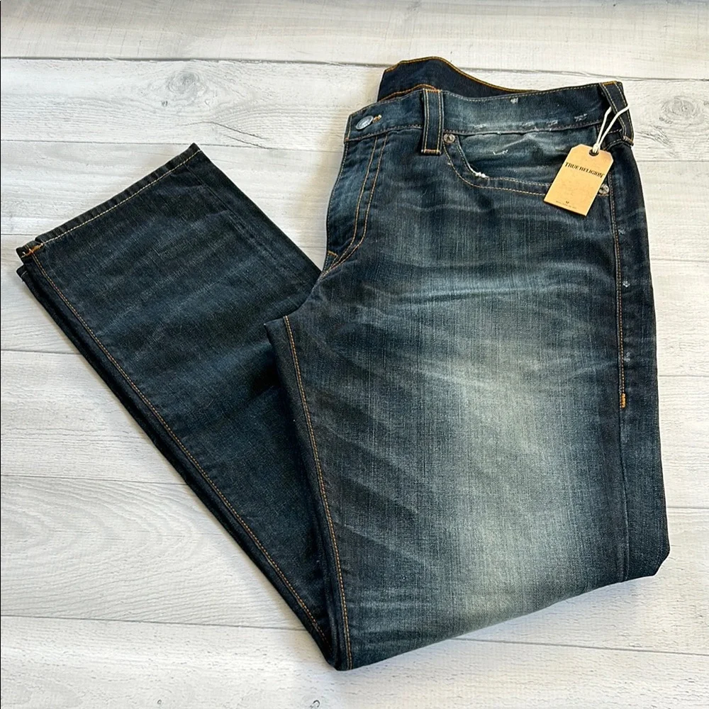 True Religion Men’s Geno Relaxed‎ Slim Dark Wash Jeans Sz 40 Urban Dweller